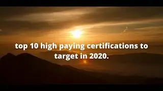 Top 10 Certifications For 2020 | High Paying IT Certifications | Oretes Academy