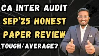 Audit Paper Review | CA Inter Sep'25 | ABC & Concept Book Rocks | Ankush Chirimar
