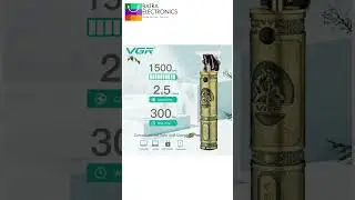VGR Professional Hair Trimmer | 5 hours Backup | Golden Style Trimmer | Clean Shave Trimmer #barber
