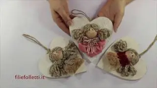 tutorial angioletto con nastro in velluto by Sandra fili e folletti