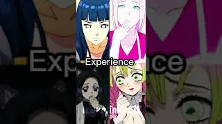 Hinata and Sakura vs Shinobu and Mitsuri | Who Is Strongest? #anime #viral #whoisstrongest #shorts
