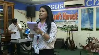 Sister Bing our emcee today TLHFIM Church