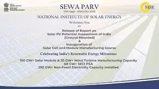 Report Release: Solar PV Potential of India