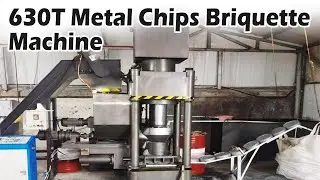 Metal briquetting machine | Scrap metal compression process: turn metal chips into briquettes