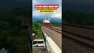 HUNTING SETINGGI 30 METER BERDIRI MEPET DENGAN KERETA API #keretaapi #train #shorts #trending