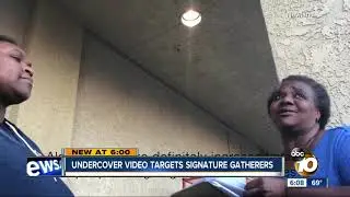 Undercover video targets signature gatherers