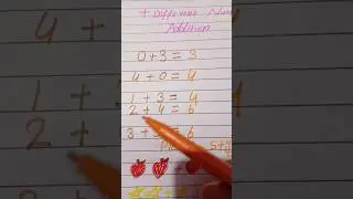 Learn different and easy addition for nursery kids in a fun way.# short # math