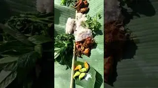 #@ village. . Local fish🐟 meal at field with fam❤️