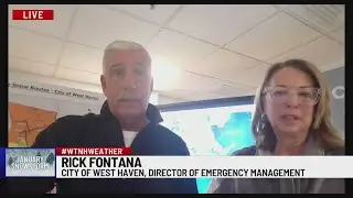 West Haven working on cleanup as snow continues to accumulate