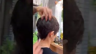 Long hair to pixiecut