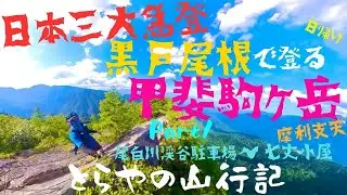 【甲斐駒ヶ岳 黒戸尾根 Part1】日本三大急登を日帰り登山！とらやの山行記