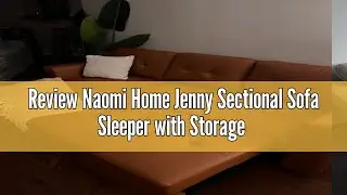 Review Naomi Home Jenny Sectional Sofa Sleeper with Storage Chaise, Tufted Pull Out Couch with Stora