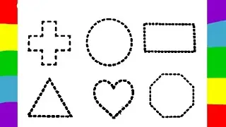 Heart drawing for kids| Shapes Tracing| Shapes Tracing and colouring| Drawing video 