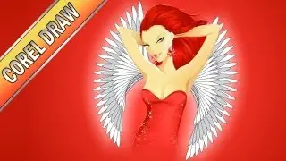 👉💗👀 Ultra rápido! Crea unas ALAS en pocos SEGUNDOS utilizando la herramienta mezcla en Corel Draw