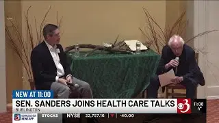 Bernie Sanders joins health care town hall discussion in downtown Burlington