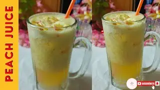 Peach Juice| juices for summer | healthy fruit juice | Home Made #trending #food