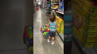 Cute baby shopping #short #shorts #kidsfun #funnykids #toystory #walmart