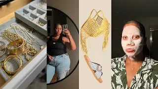 vlogust | organizing sunglasses, summer haul unboxing from yoox | collagen mask | daily vlog
