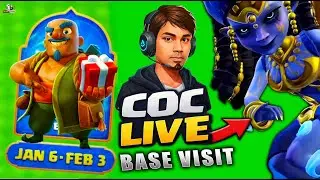 🔴COC LIVE Base Visit January Event Rewards & Fun Attacks! | Clash of Clans LIVE CWL #shorts #coc