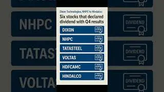 Six stocks that declared dividend with Q4 results #stockmarket #investing #money