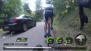 Cycling POV of climb to Grand Ballon via Geishouse