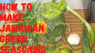 Jamaican Green Seasoning|| Cooking With JoeBlack|| #Herbs #Naturalseasoning #Greenseasoning