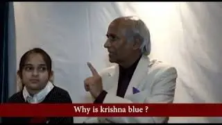 Why is krishna blue ?