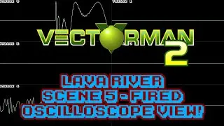 Vectorman 2 (GEN/MD) - Lava River (Scene 5: Fired) - In Oscilloscope View!