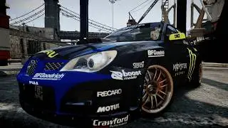 GTA IV Ken Block's Subaru Impreza WRX STI GD Gymkhana Crash Testing