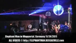 Reggaeville.com Teaser: Elephant Man in Wuppertal, Germany @ Bloomclub 11/24/2011
