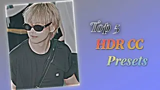 TOP 5 SHARPEN HDR CC PRESETS 🔥 ALIGHT MOTION 4K || TOP 5 CC PRESETS PACK