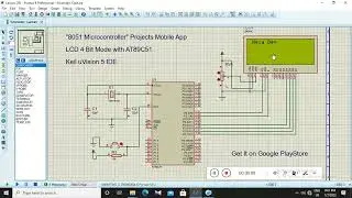 LCD 4 Bit Mode in AT89C51 (8051 Microcontroller)