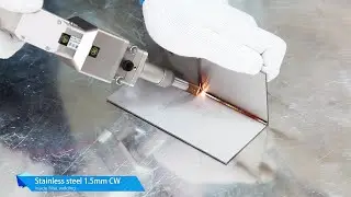 [LXSHOW Laser]Fiber laser welding machine operation process and welding process display
