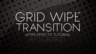 CC Grid Wipe Transition Tutorial | After Effects
