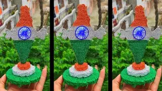 How to decorate india map | tricolour craft india map | Republic Day @SiyaArtYouTube