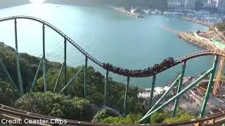 Wild West Mine Train at Ocean Park Review: Mine Train on the Side of a Mountain With Insane Airtime!
