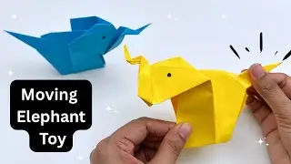 Как сделать простого бумажного слона оригами для детей / Идеи для поделок / Простые поделки из бу...