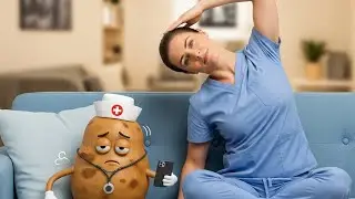 Relief for Tech Neck Pain from Long Nursing Shifts I Yoga for Nurses I Easy Yoga
