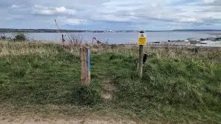 4K-60FPS-HIRES🚶Walking on Summit path at Port Sunlight River Park with views of the Mersey🚶4/4/2024