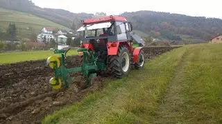 Zetor 7245 Privat Roto 230, Volvo - Hnojení a orba 2016