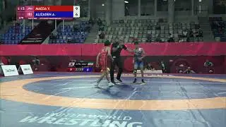 1/2 FS - 38 kg: Y. MAEDA (JPN) v. A. ALIZADEH (IRI)