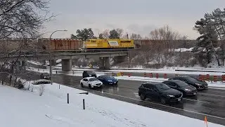 (Monday Morning Grab) [Progress Rail Middle DPU!!] CN B730 At Burlington West In Burlington Ontario