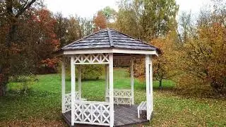 Beautiful autumn landscape of a country estate | No Copyright Stock Video Background