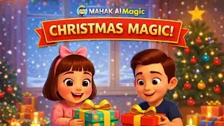 🎄✨ Little Mahak&rsquo;s Christmas World | AI Kids Song & 3D Family Animation 🎶❤️