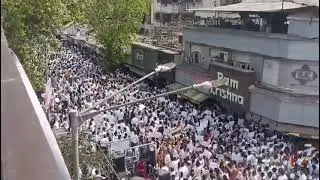 Protest against demolition of  Jain Temple in Vile Parle, Mumbai.