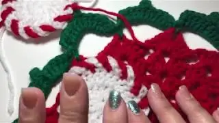 🎄🎄12 Days Of Xmas 🎄🎄 Day 4  🎄🎄peppermint candy doily