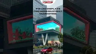 P10 LED Displays for Modern Street Marketing #techonled #trending #advertising #3d #digitalsignage