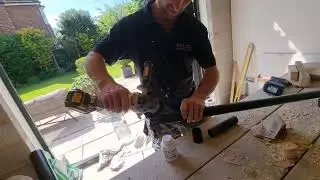 waste pipe using solvent weld.