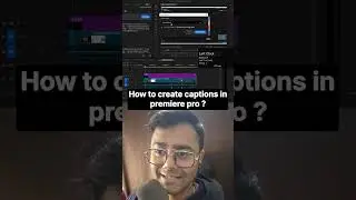 Create Captions in Premiere pro #adobepremierepro #videoediting