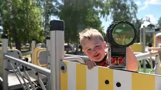 Large custom multi-play structure, Sweden